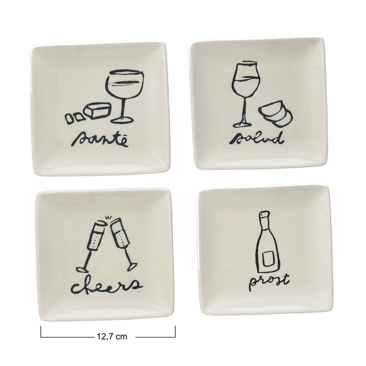 Plato de Cerámica "Salud", 4 estilos