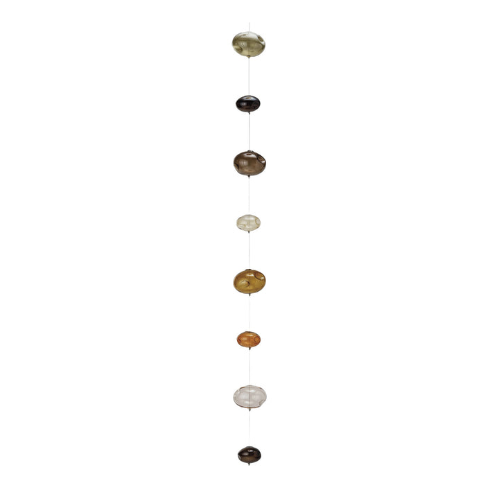 Colgante Guirnalda de Burbujas de Vidrio Soplado Café