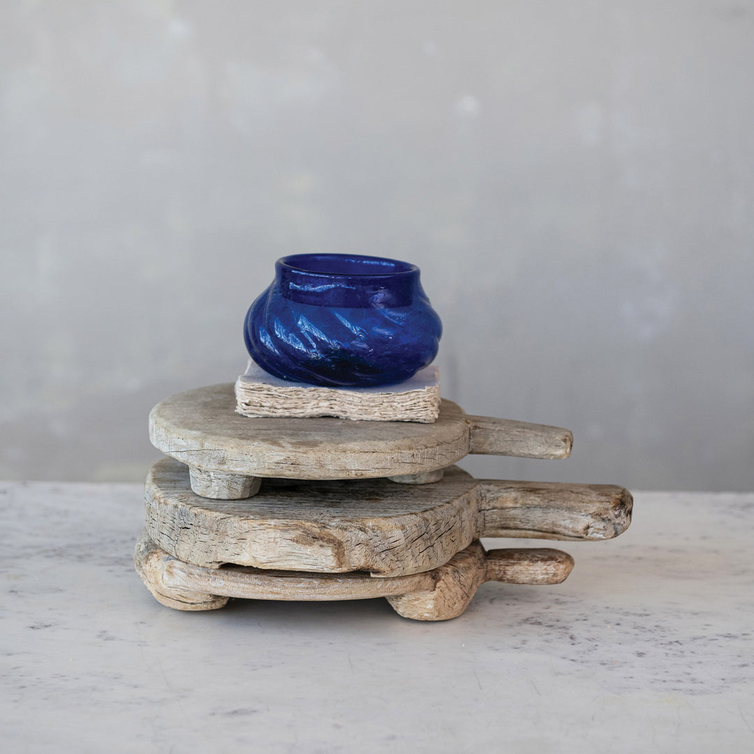 Tabla con Pedestal de Madera Rescatada