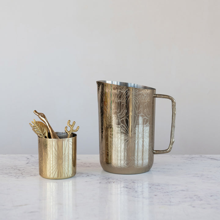 Jarra Dorada Art Deco