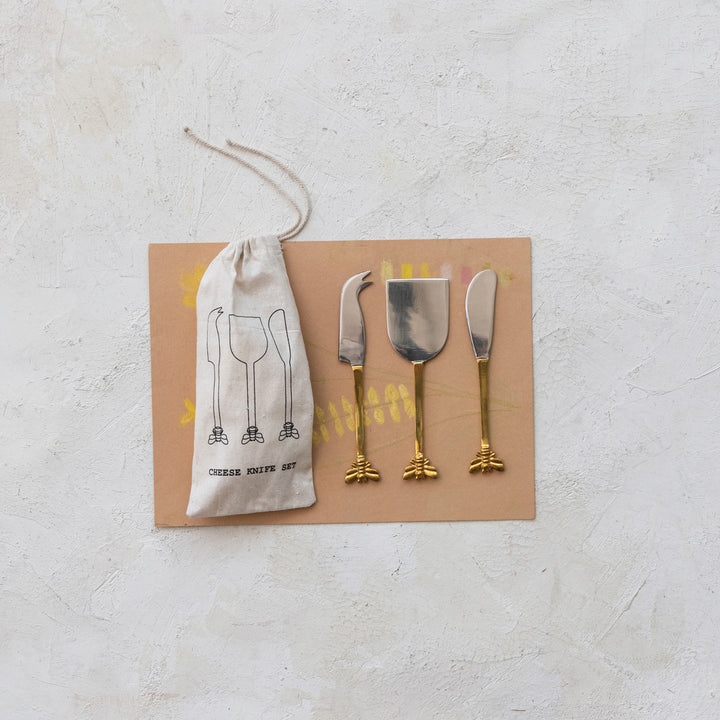 Set Cuchillos para Queso Abeja