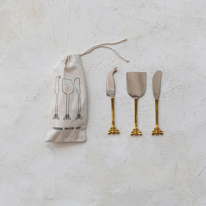 Set Cuchillos para Queso Abeja