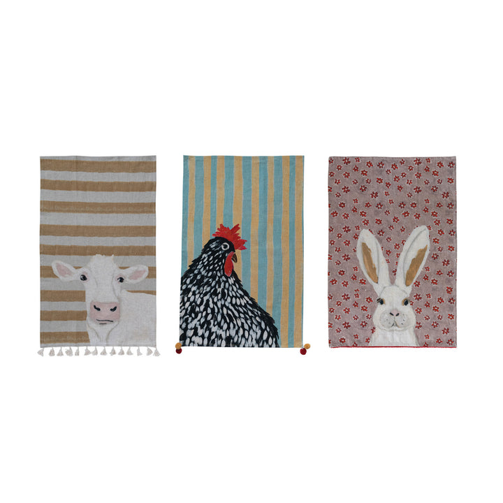 Paño de Cocina Animales, 3 estilos