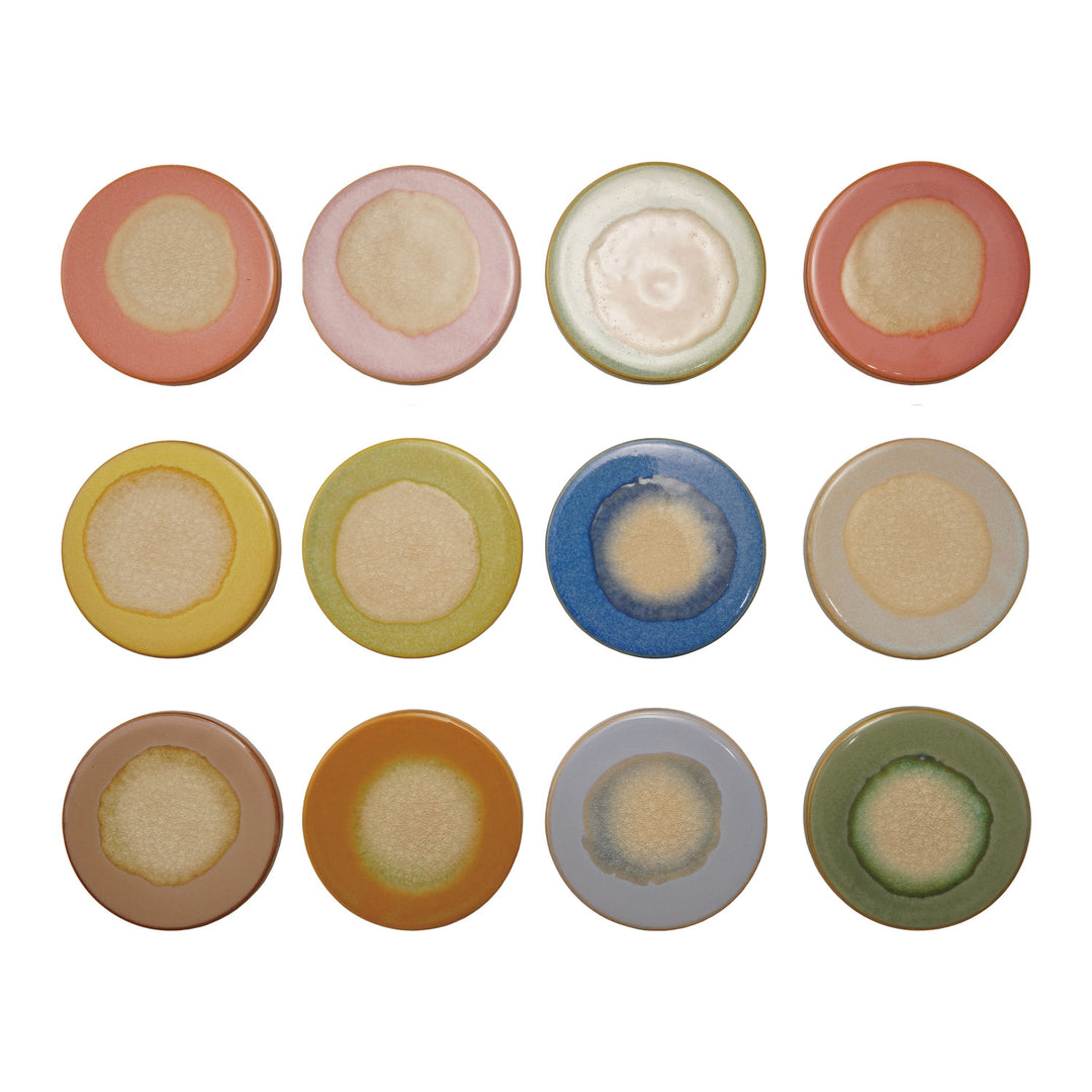 Posavasos de Cerámica Gres, Colores Fríos