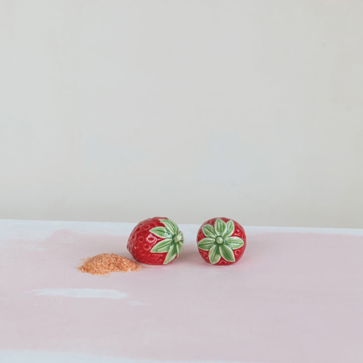 Set Salero y Pimentero Frutillas