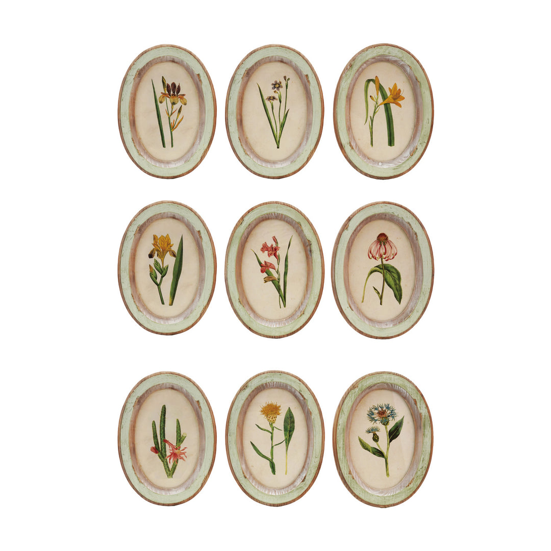 Cuadro Oval Flor