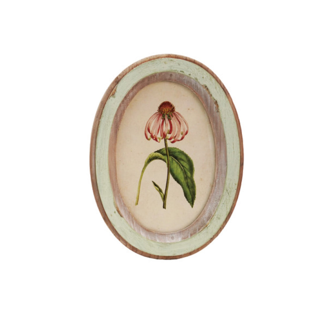 Cuadro Oval Flor