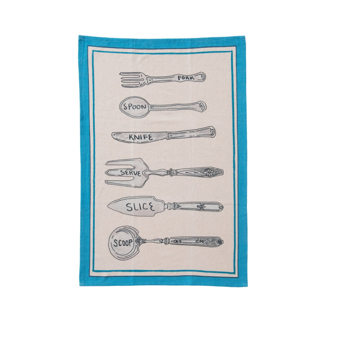Paño de Cocina Estampado con Utensilios, 3 estilos