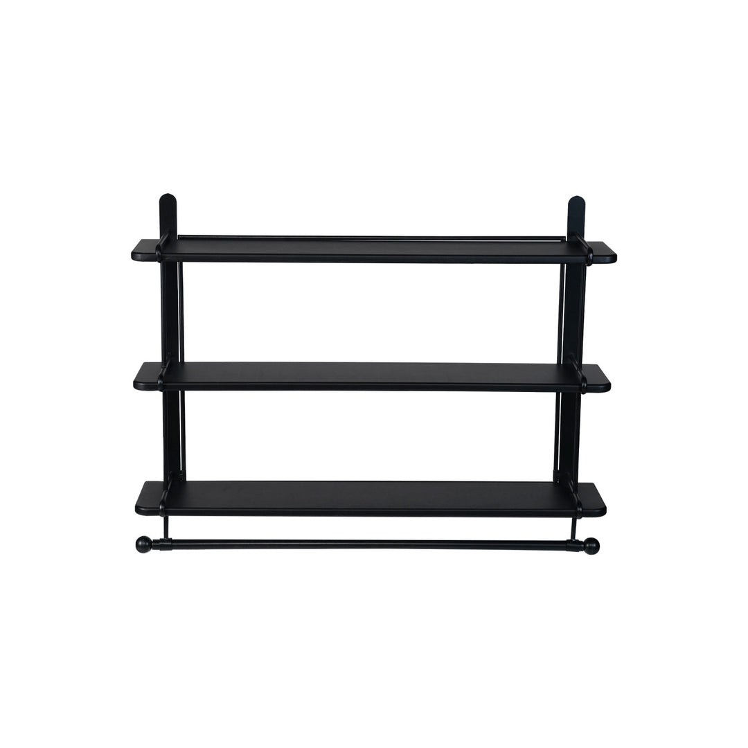 Repisa de Pared con Barra Black