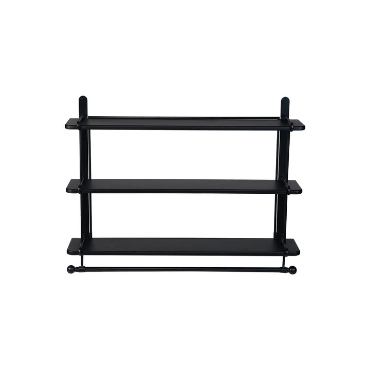Repisa de Pared con Barra Black