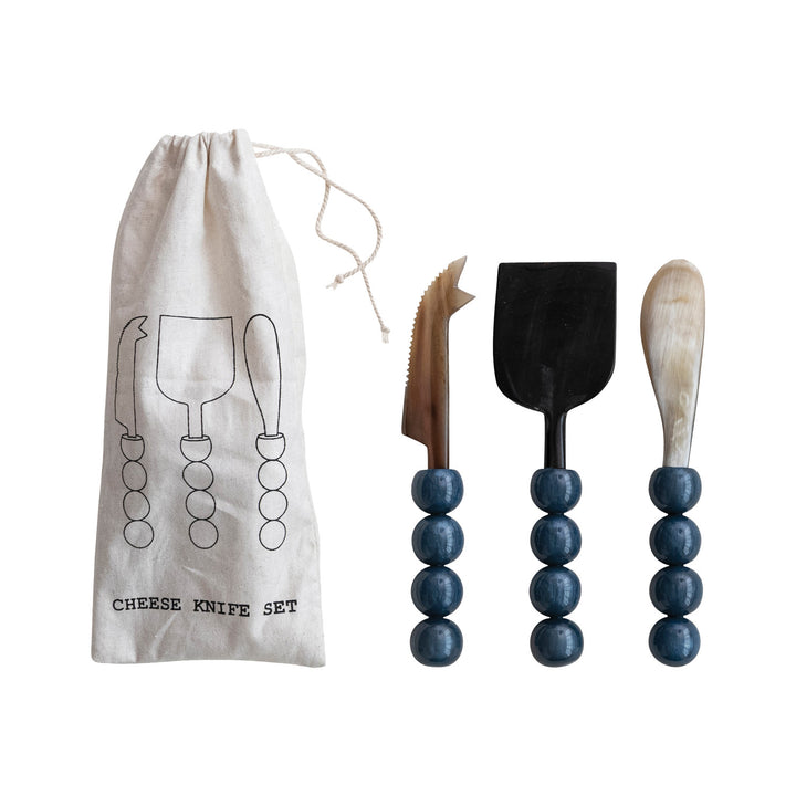 Set de 3 Cuchillos para Queso Horn