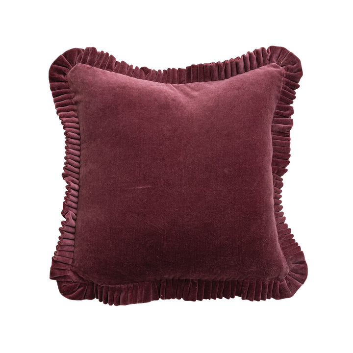 Cojín Velvet Burdeo 45x45