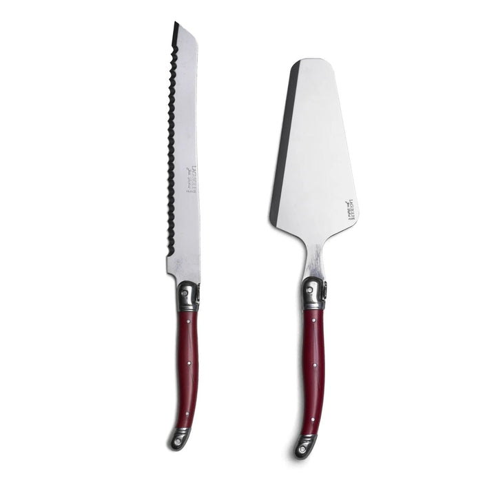 Cuchillo de Pan y Paleta Torta Color Laguiole, Set