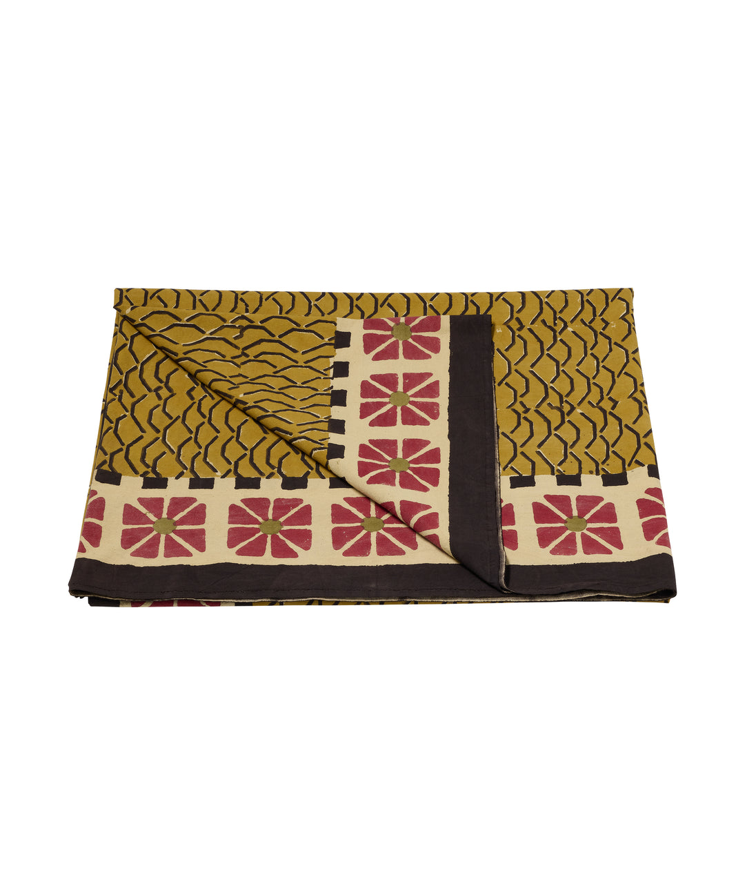 Mantel Block Print Erin 240 x 280 cm con Tote Bag
