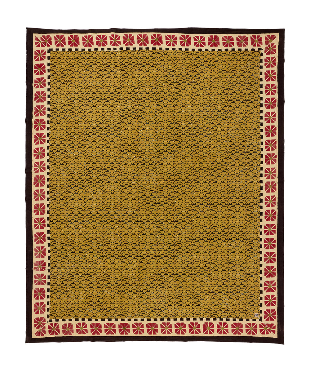 Mantel Block Print Erin 240 x 280 cm con Tote Bag