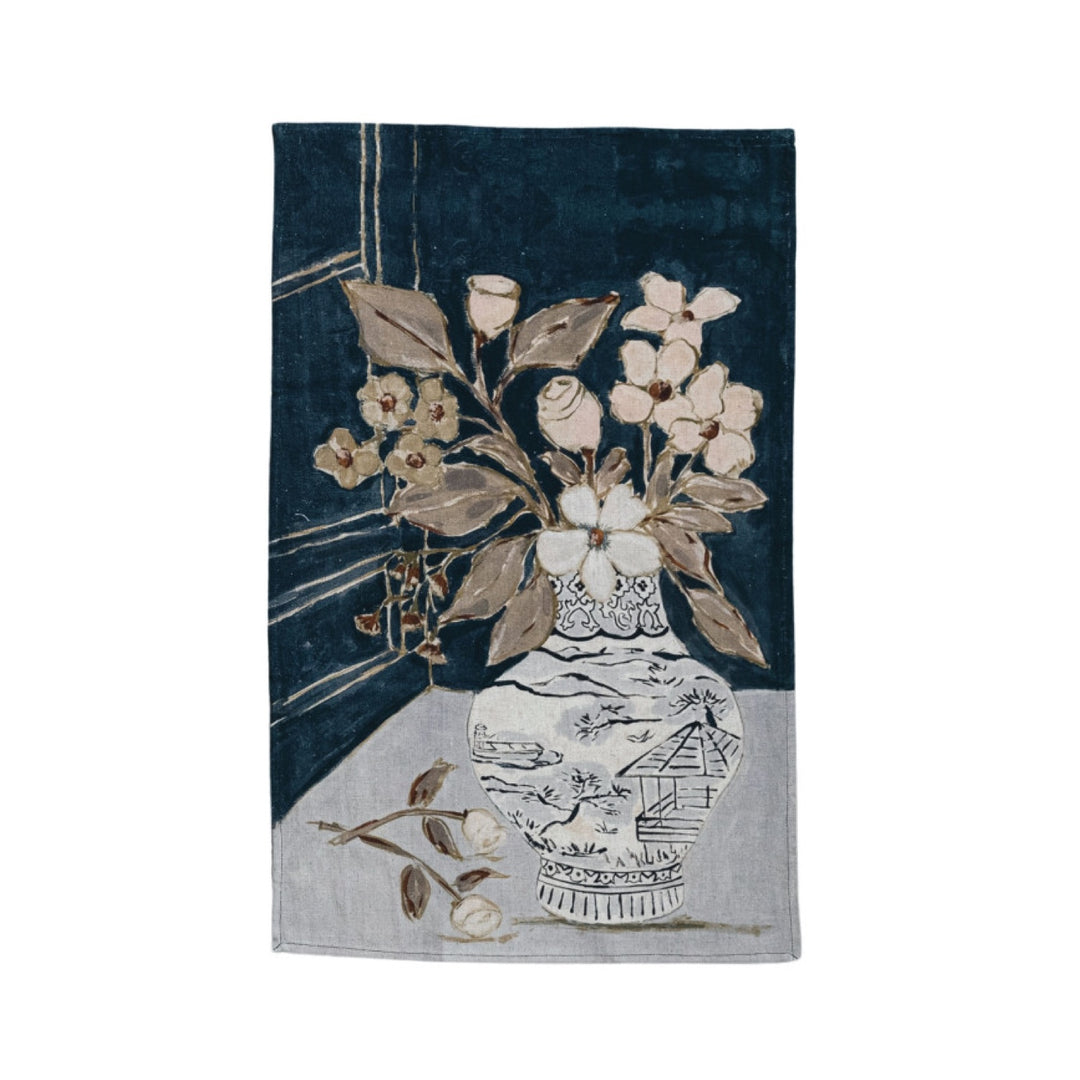 Paño de Cocina Jarrón de Flores, 3 estilos