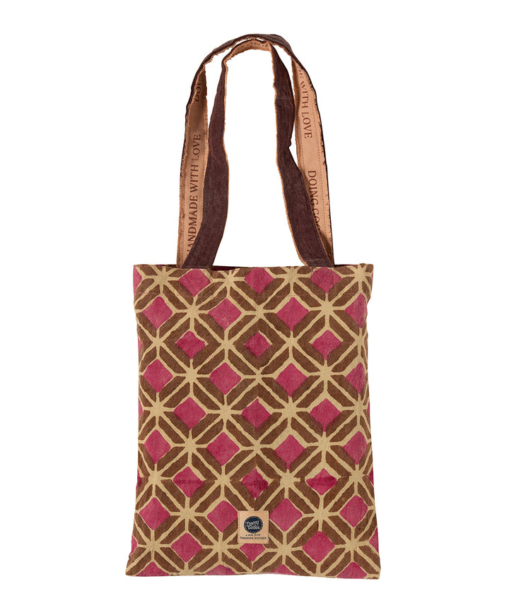 Mantel Block Print Helena 240 x 280 cm con Tote Bag