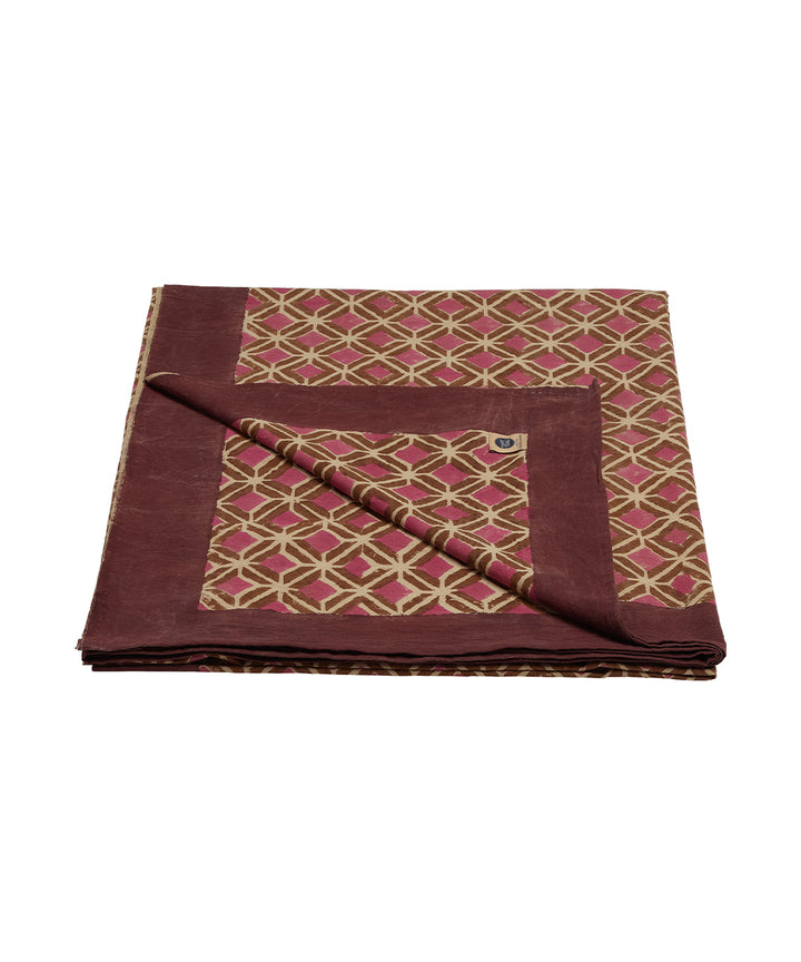 Mantel Block Print Helena 240 x 280 cm con Tote Bag
