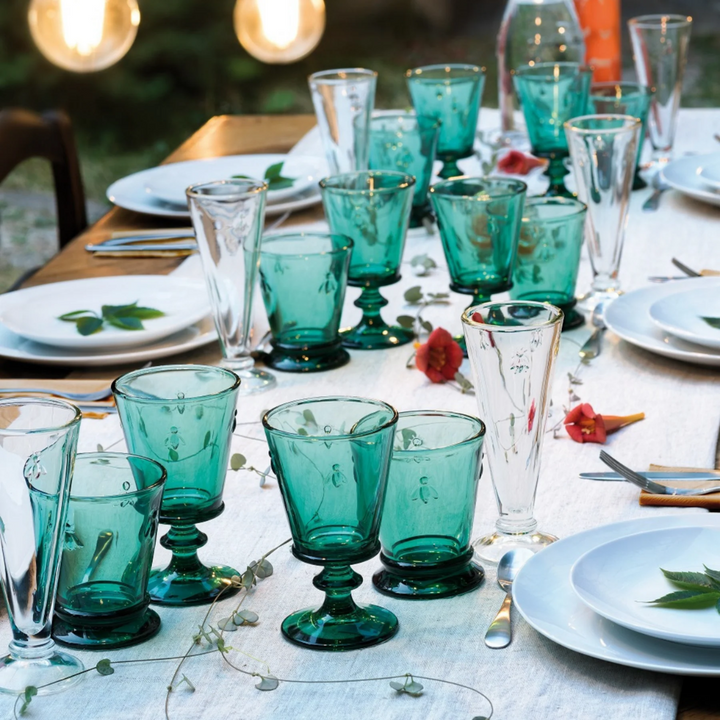 Set 6 Vasos Abeja Esmeralda 260ml - La Rochere