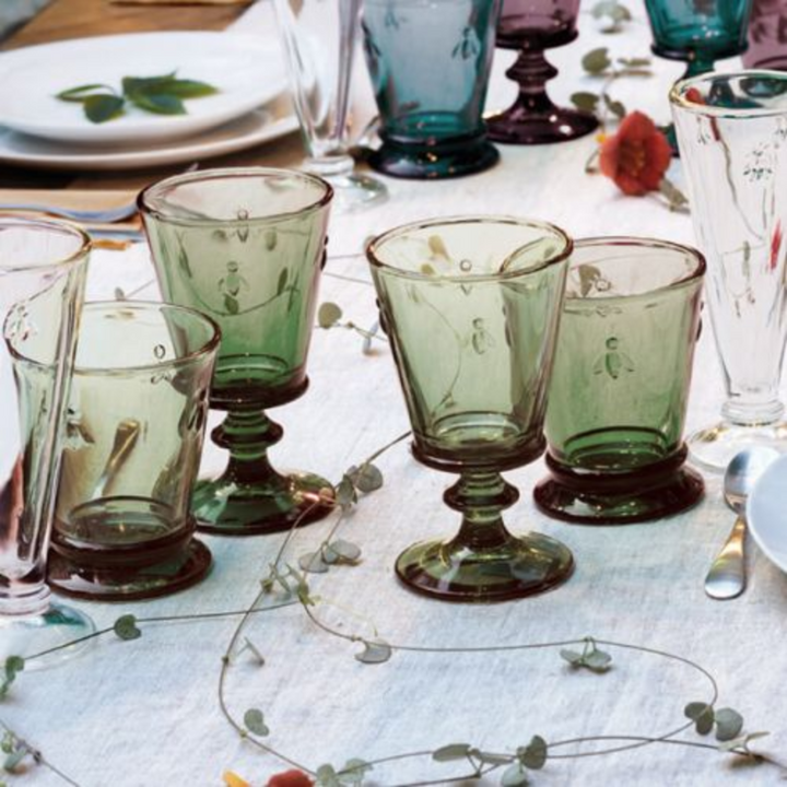 Set 6 Vasos Abeja Oliva 260ml - La Rochere