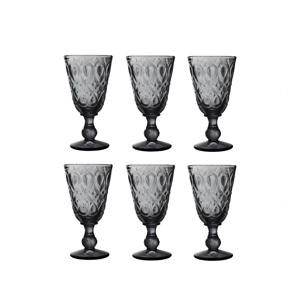 Set 6 Copas Lyonnais Gris - La Rochere