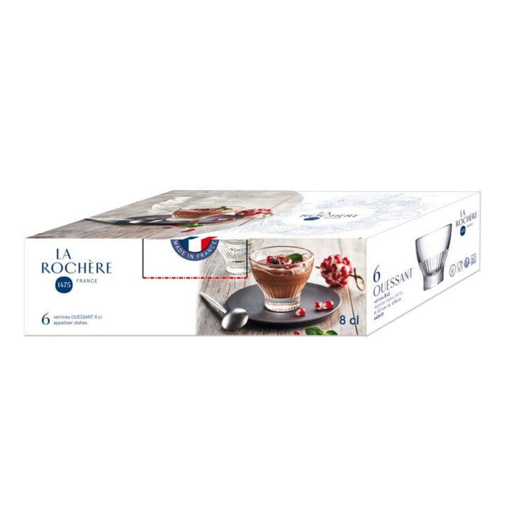Set 6 Mini Pocillos Postre Ouessant 80ml - La Rochere