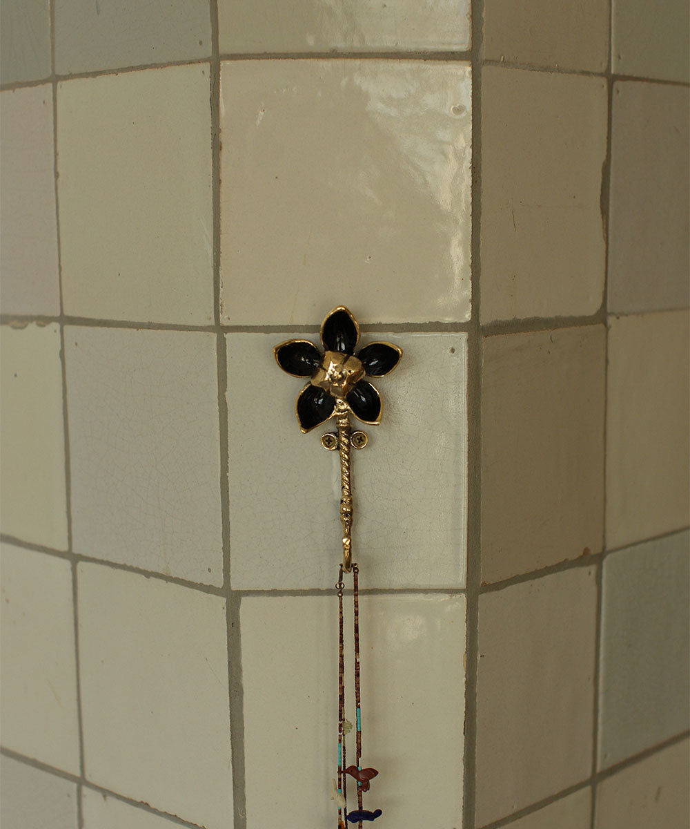 Percha Flor Liv Negro