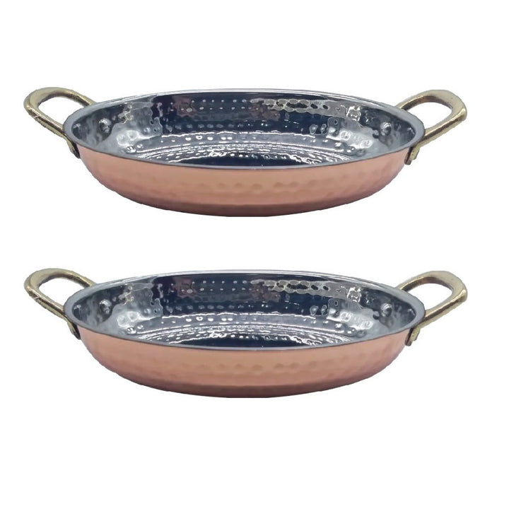 Set de 2 Pailas Cobre Ovaladas 500ml - Martita Serani