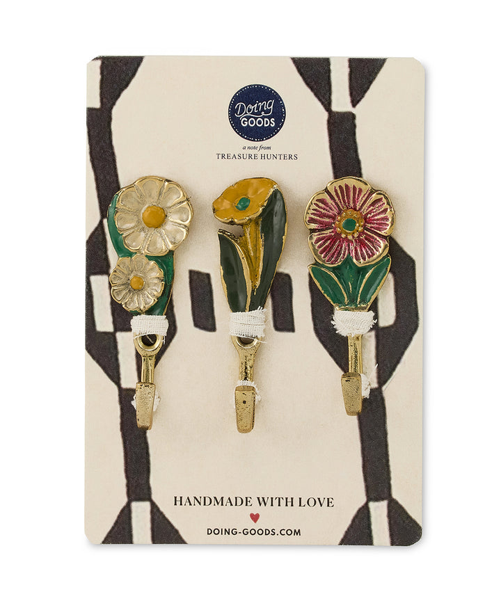 Perchas Florales Posy, Set de 3