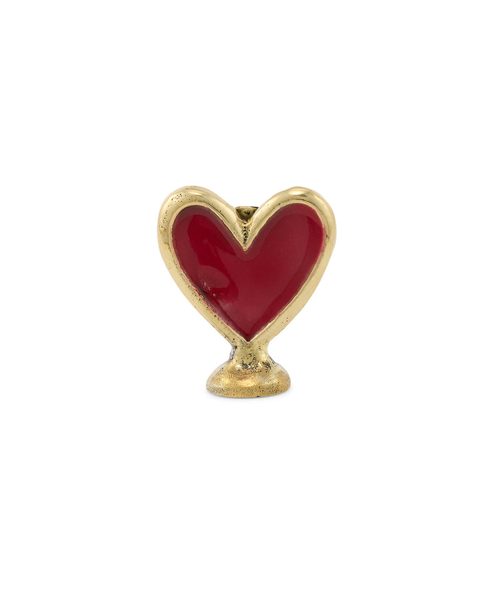 Tarjetero Bronce Corazón Red