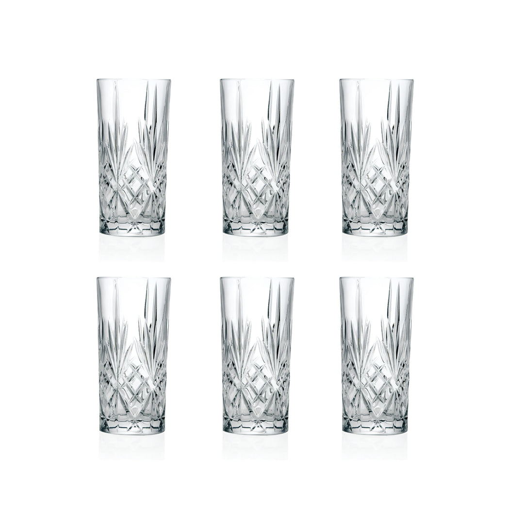 Set 6 Vasos Longdrink Melodia - RCR
