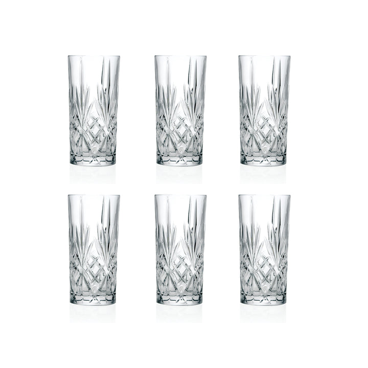 Set 6 Vasos Longdrink Melodia - RCR