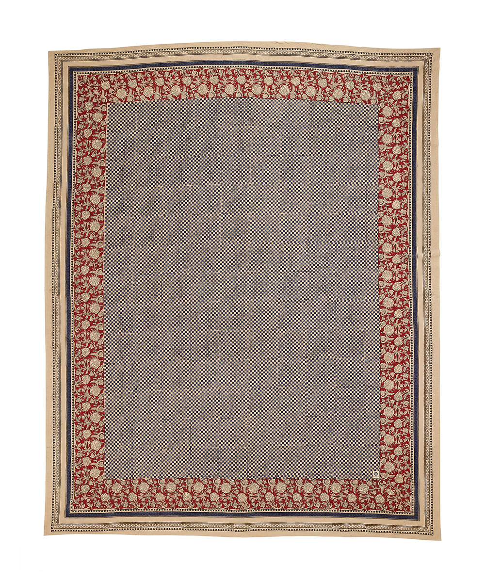Mantel o Manta Block Print Rumi 240 x 280 cm