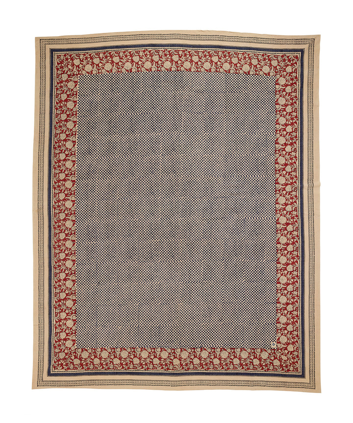 Mantel o Manta Block Print Rumi 240 x 280 cm