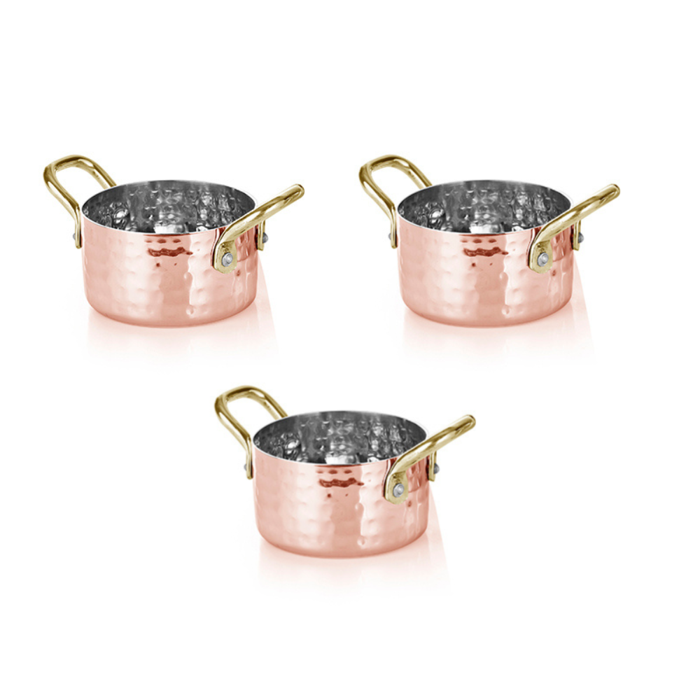 Set de 3 Mini Ollitas Cobre 200ml - Martita Serani