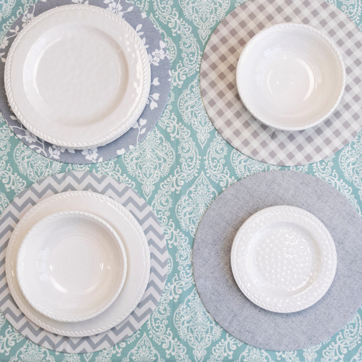 Set 4 Platos Ensalada Melamina Cordón (20,4cm)
