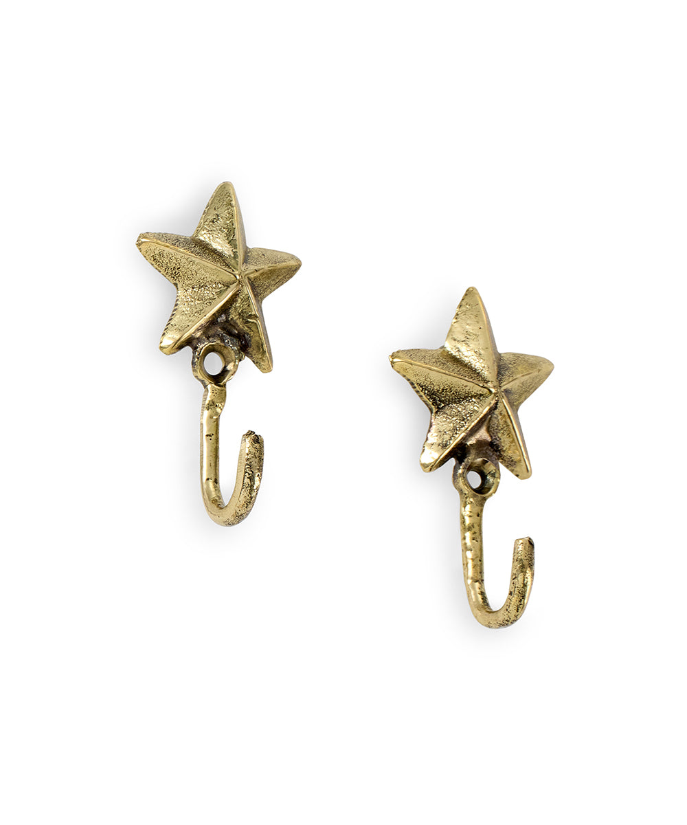 Percha Dorada Estrella Set de 2