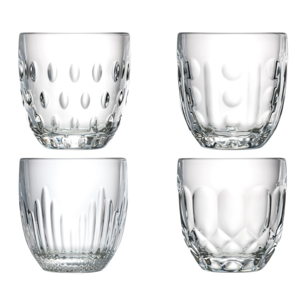 Juego De Vasos De Agua La Rochère Versailles: Cristalería Francesa Repujada - España