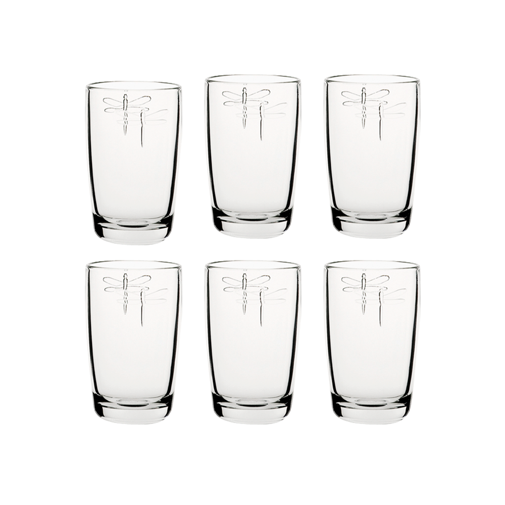 Set 6 Vasos altos Libélula