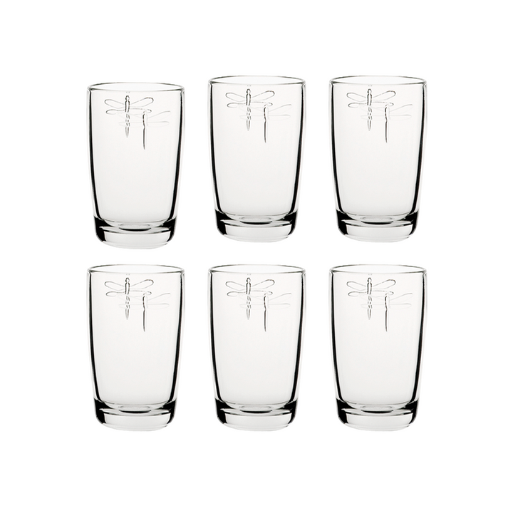Set 6 Vasos altos Libélula