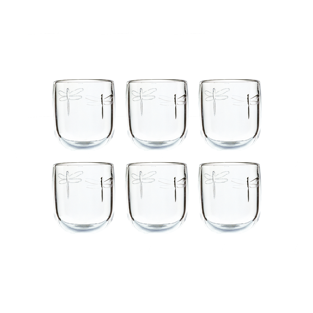 Set 6 Vasos Libélula