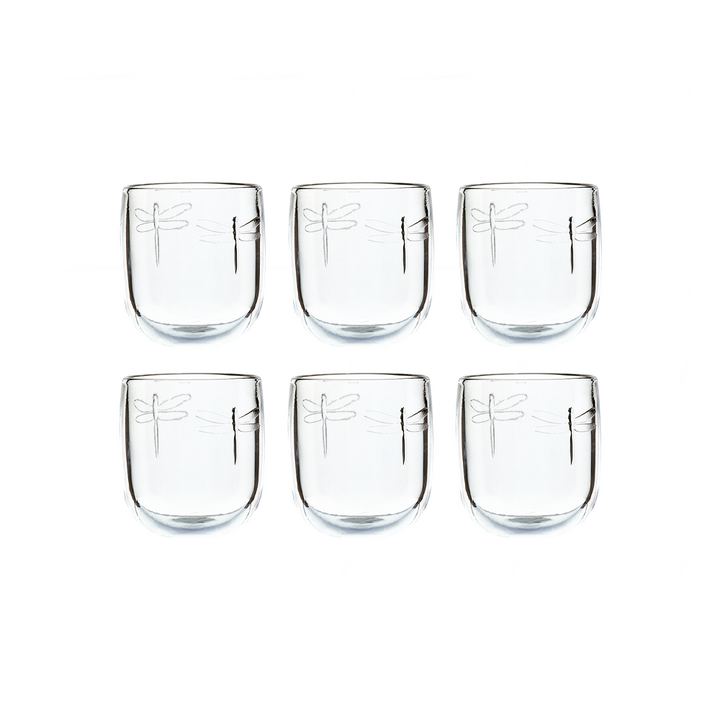 Set 6 Vasos Libélula