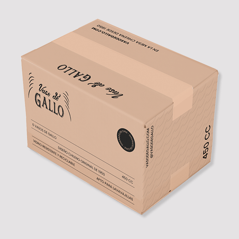 Vasos Gallo Agranda’o 450 ml, set de 6