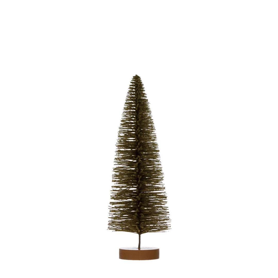 Árbol Verde Flocado, 30 cm