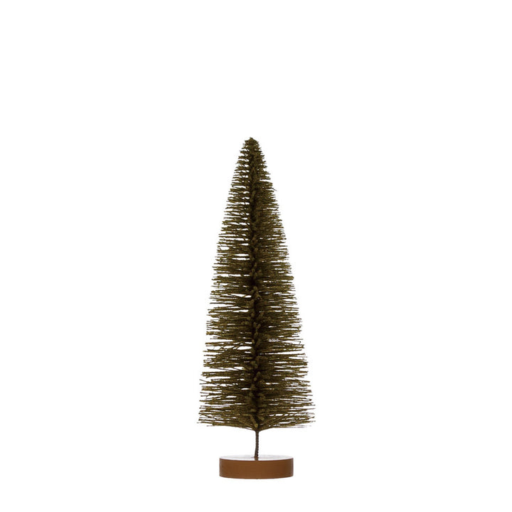 Árbol Verde Flocado, 30 cm