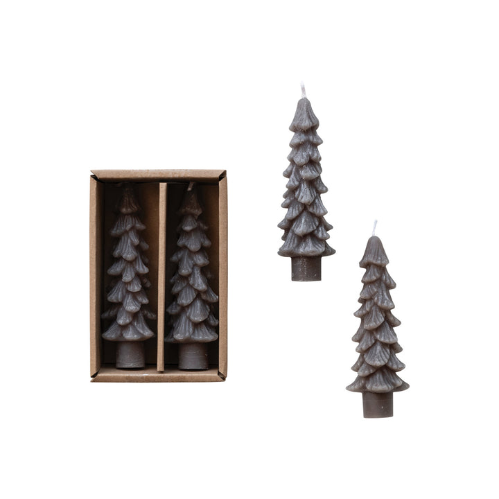 Velas Pequeñas Árbol de Navidad Gris
