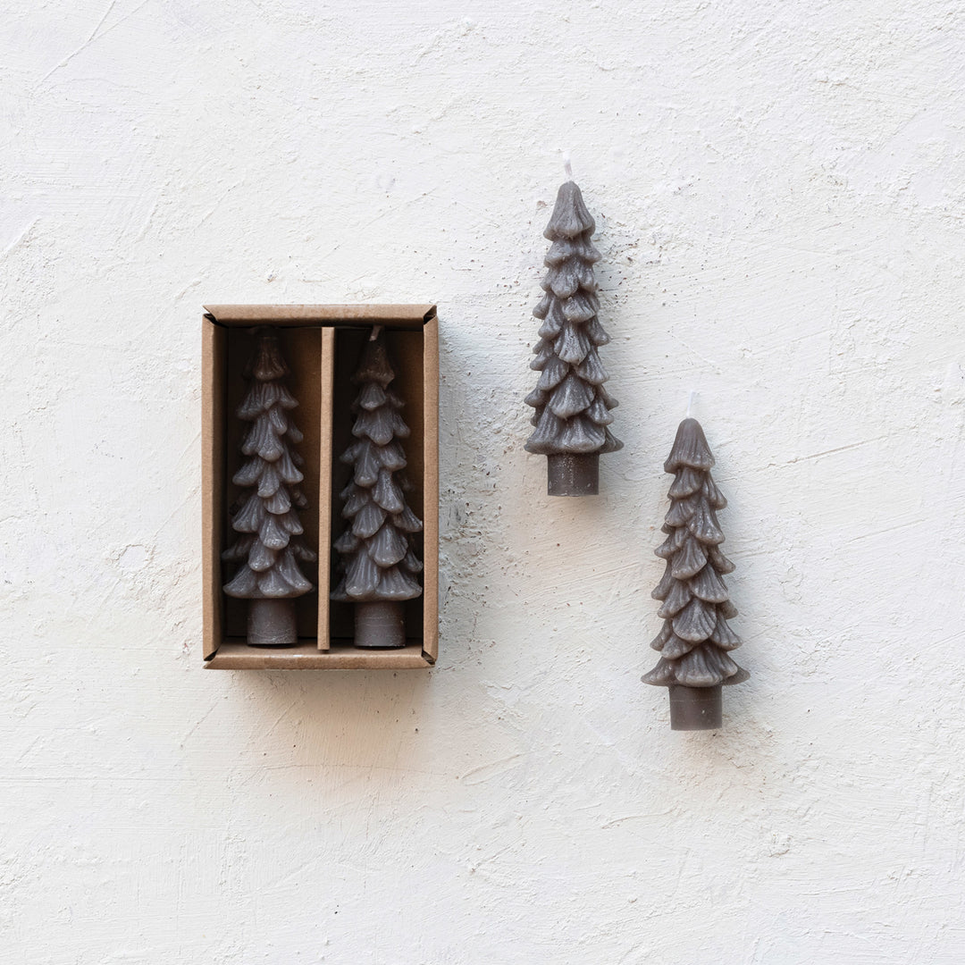 Velas Pequeñas Árbol de Navidad Gris