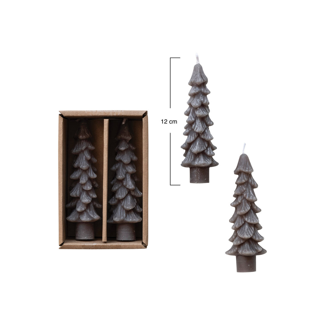 Velas Pequeñas Árbol de Navidad Gris