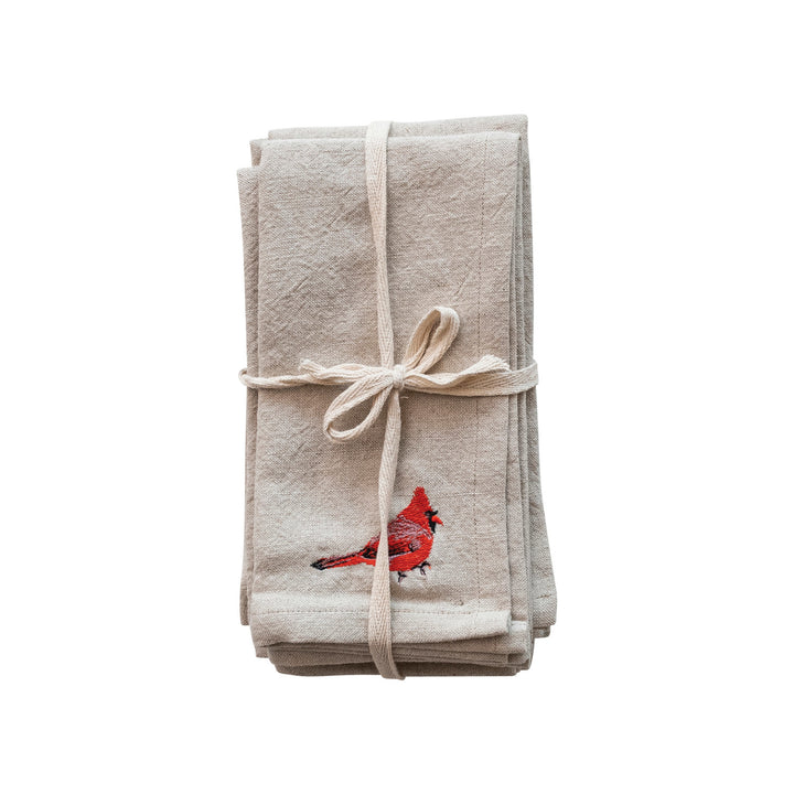 Set Servilletas Pájaros Bordados