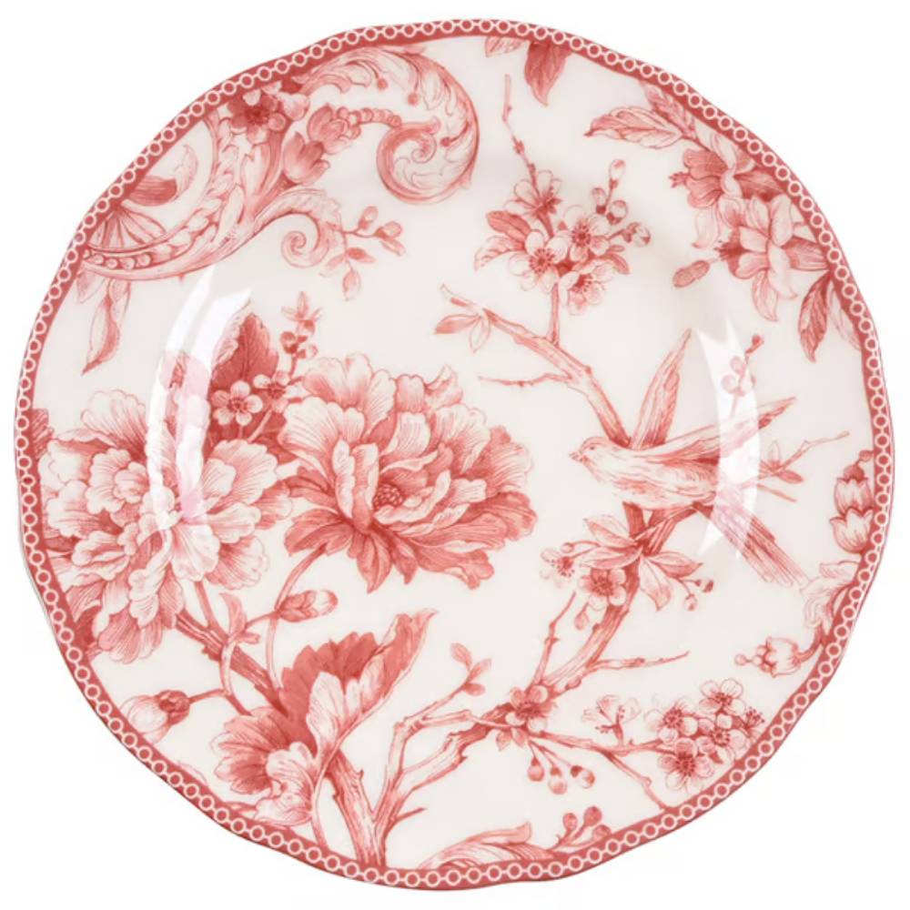 Juego de Vajilla 24 Piezas Porcelana Adelaide Red